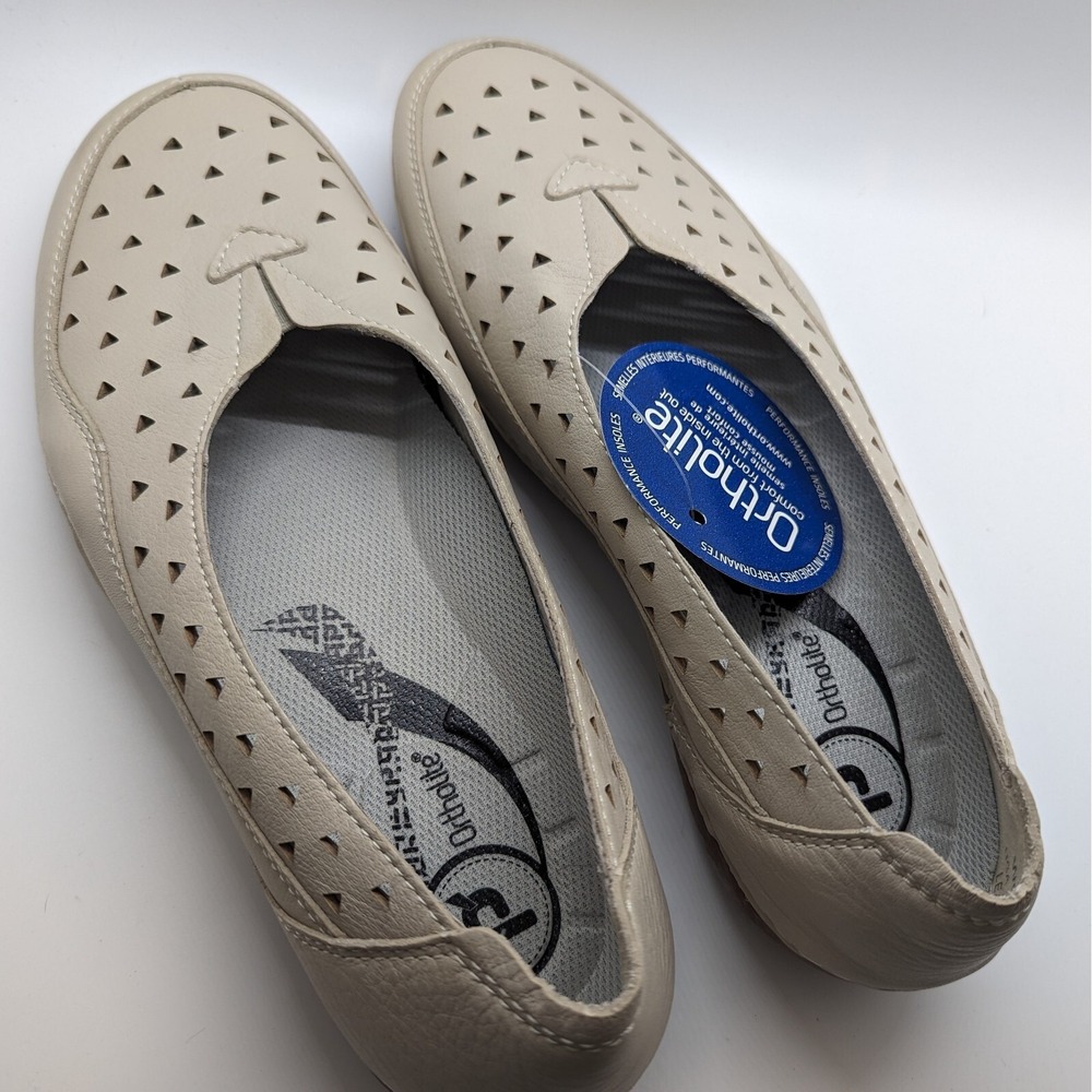 Women's Ortholite Gray Flats Leather Eyelets Size 9